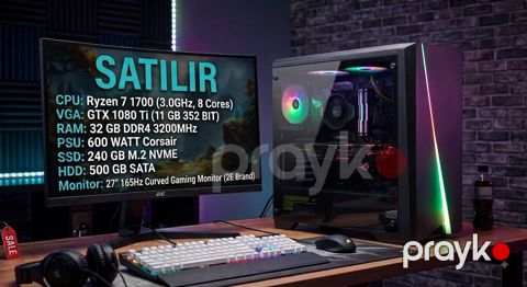 Gaming masaüstü PC + 27" əyri monitor Texniki göstəricilər: - CPU — Gəncə