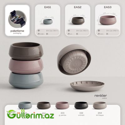 Plastik Dibçək 017 — Bağ dekorasiyası, Bakı (4)