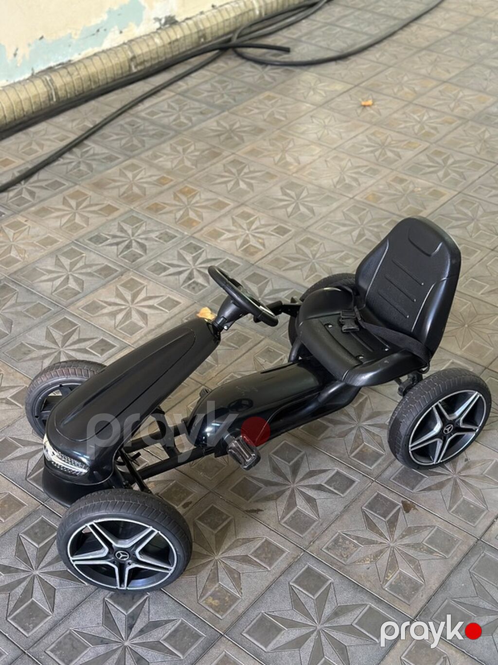 Uşaq pedallı kart – Mercedes üslubunda, qara rəng. - 4 təkərli — Uşaq avtomobilləri, Gəncə (2)