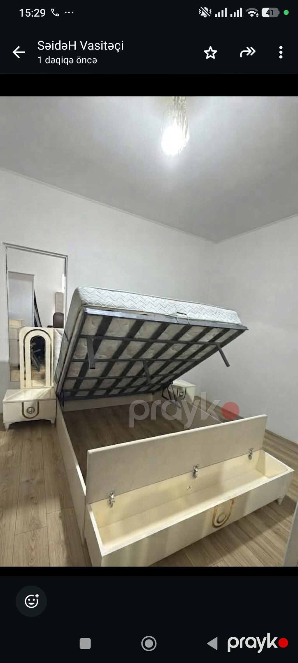 Bazali yataq desti 1150 manat.Ortopedik matrasladir,ideal — Yataq otağı mobilya dəstləri, Bakı (7)
