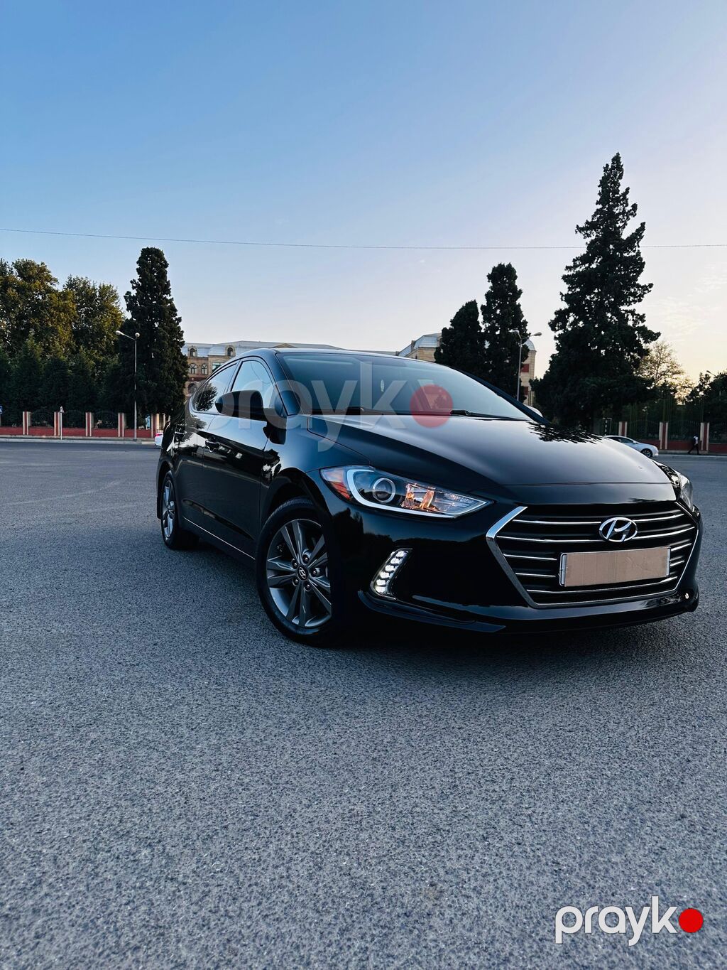 Hyundai Elantra – qara rəngli sedan İli 2019 Amerkadan təzə gəlib — Avtomobillər, Gəncə (4)