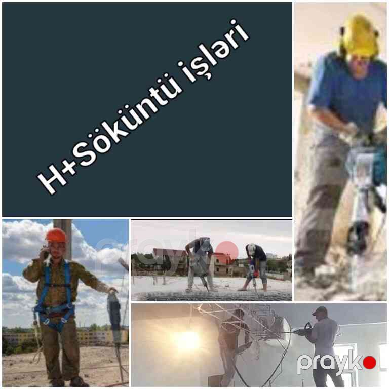 Söküntü işləri — Təmir və inşaat, Bakı