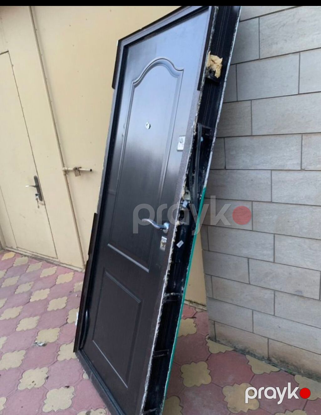 Metal giriş qapısı - Material: polad/metal konstruksiya, möhkəm — Pəncərələr, qapılar, balkonlar, Digah (4)
