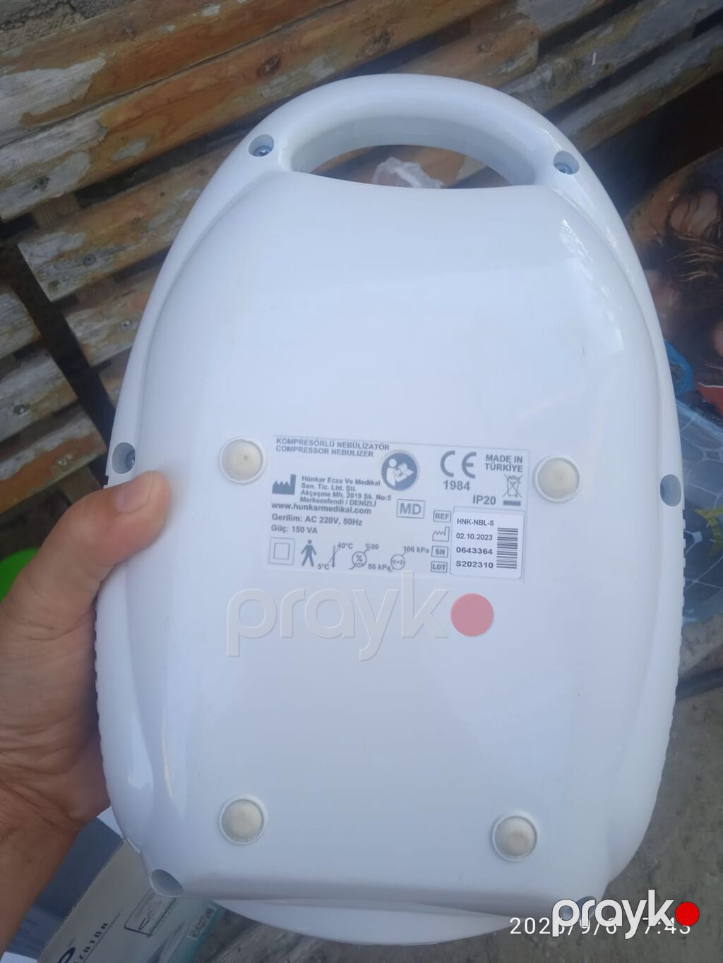 Nimo kompresörlü nebulizator – Model: Hnk-nbl-s Əsas xüsusiyyətlər — İnhalyatorlar və nebulayzerləri, Masazır (7)