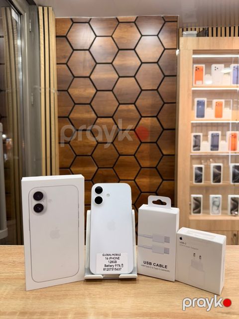 Apple iPhone 16 White 128GB/8GB — Bakı