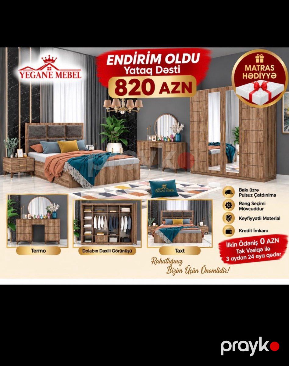 Yataq otağı mebeli — Mebel, Bakı (6)