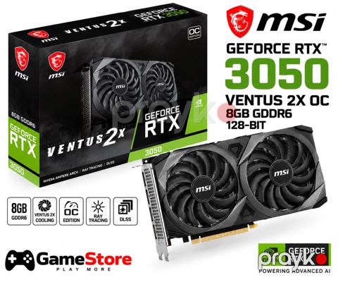 MSI GeForce RTX 3050 Ventus 2X 8GB OC GDDR6 — Bakı