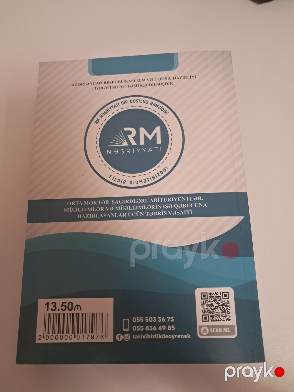 Məhsul: “Azərbaycan Tarixi – Kurikulumla” (RM Nəşriyyatı) 9 AZN — Kitablar, Bakı