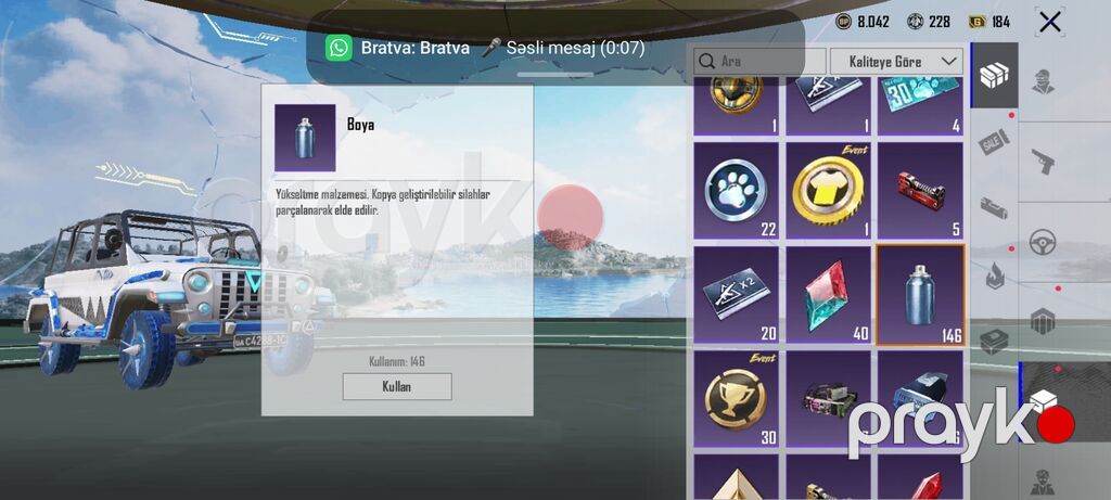 Pubg Mobile hesabı – elit kolleksiyalı və laboratoriya silahı - UID — Şəxsi əşyalar, Masazır (6)