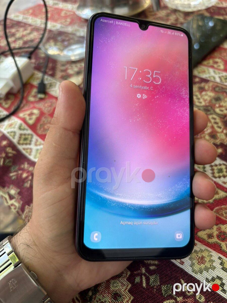 Samsung Galaxy A24 4G Dark Red 128GB/6GB — Smartfonlar, Bakı (3)