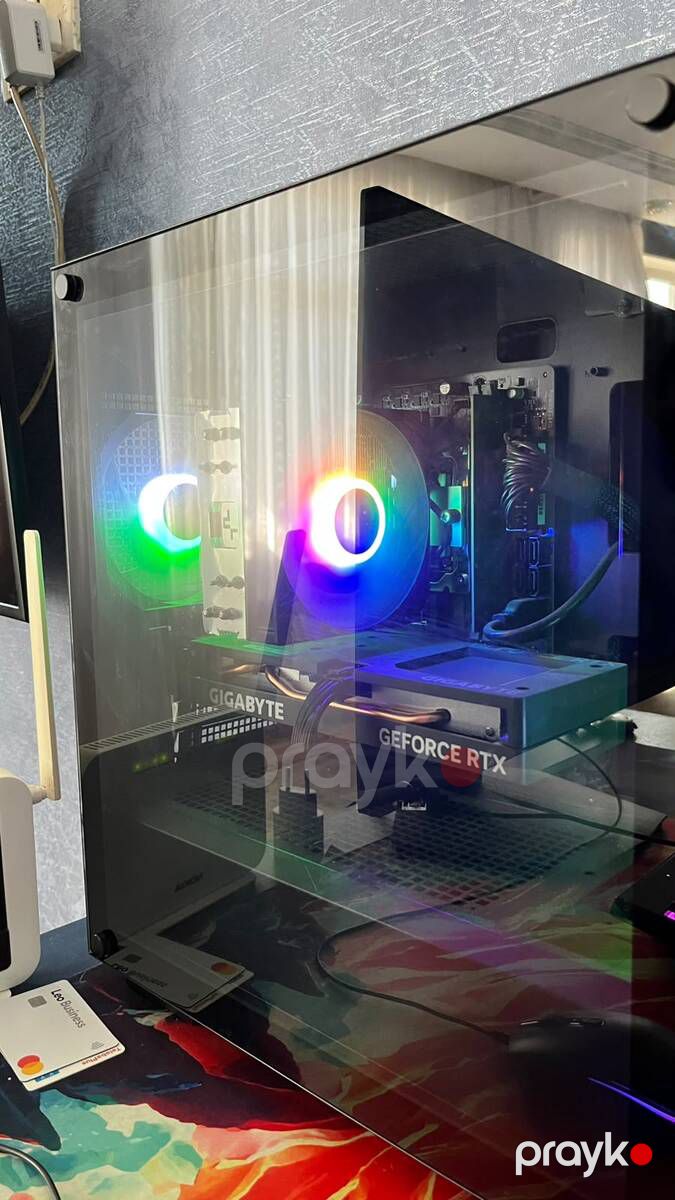 PC Gigabyte G27F, Logitech G203 Lıghtsync, HyperX Cloud II+Razer Ornata V3 X — Masaüstü kompüterlər, Bakı (2)