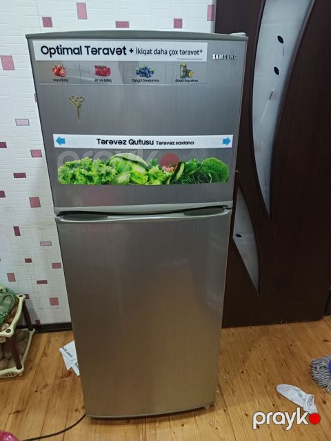 Samsung iki qapılı soyuducu - Rəng: gümüş (inox görünümlü) - Üst — Sumqayıt