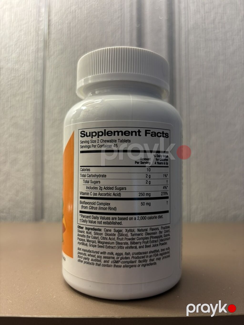 Məhsul: California Gold Nutrition Kıds – Çeynənən Vitamin C, Portağal — Vitaminlər və qida əlavələri, Bakı (2)