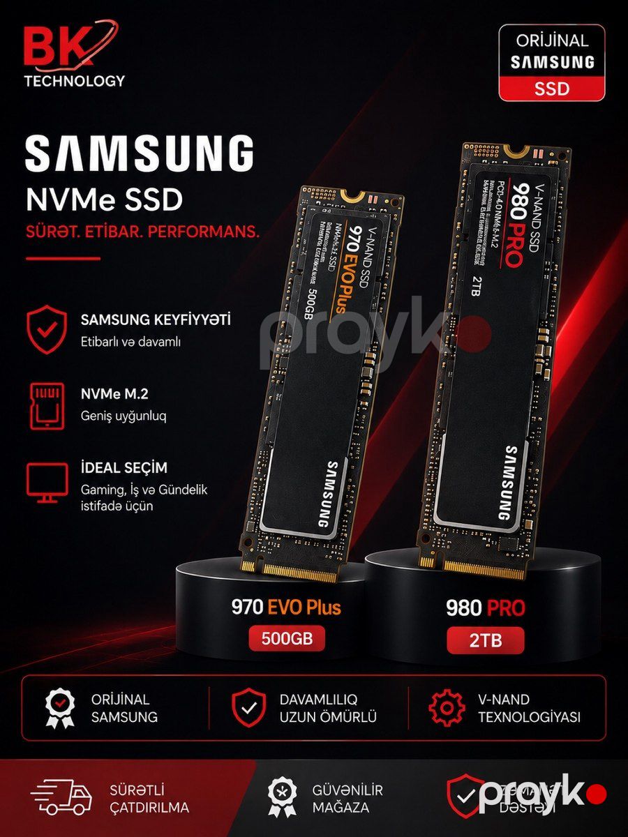Samsung 980 Pro 2TB — Kompüterlər və noutbuklar, Bakı