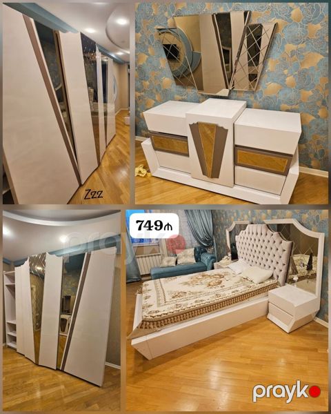 *749₼ Yataq mebeli Satılır*‼ Baza yoxdu Ünvan:-8mkr — Bakı