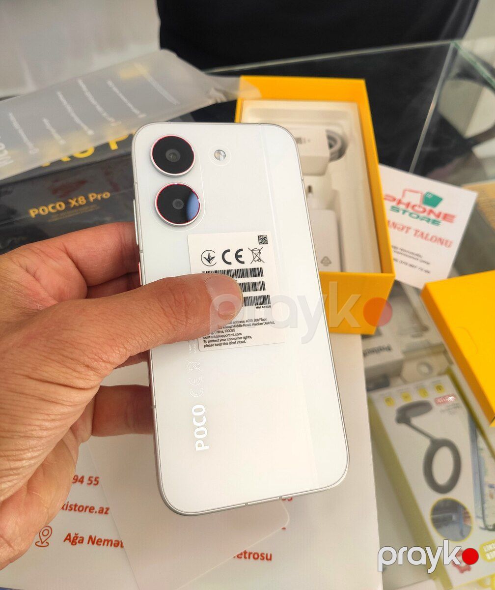 Xiaomi Poco X8 Pro White 512GB/8GB — Smartfonlar, Bakı (3)