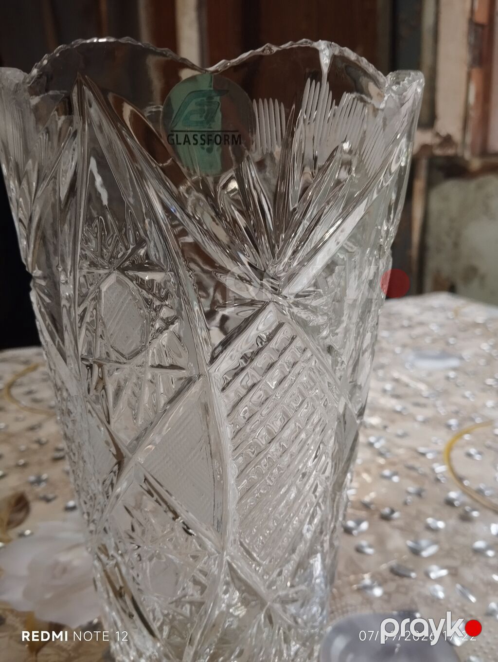 Bir vaza, Xrustal — Vaazalar, kreslolar, süni çiçəklər, Bakı (5)