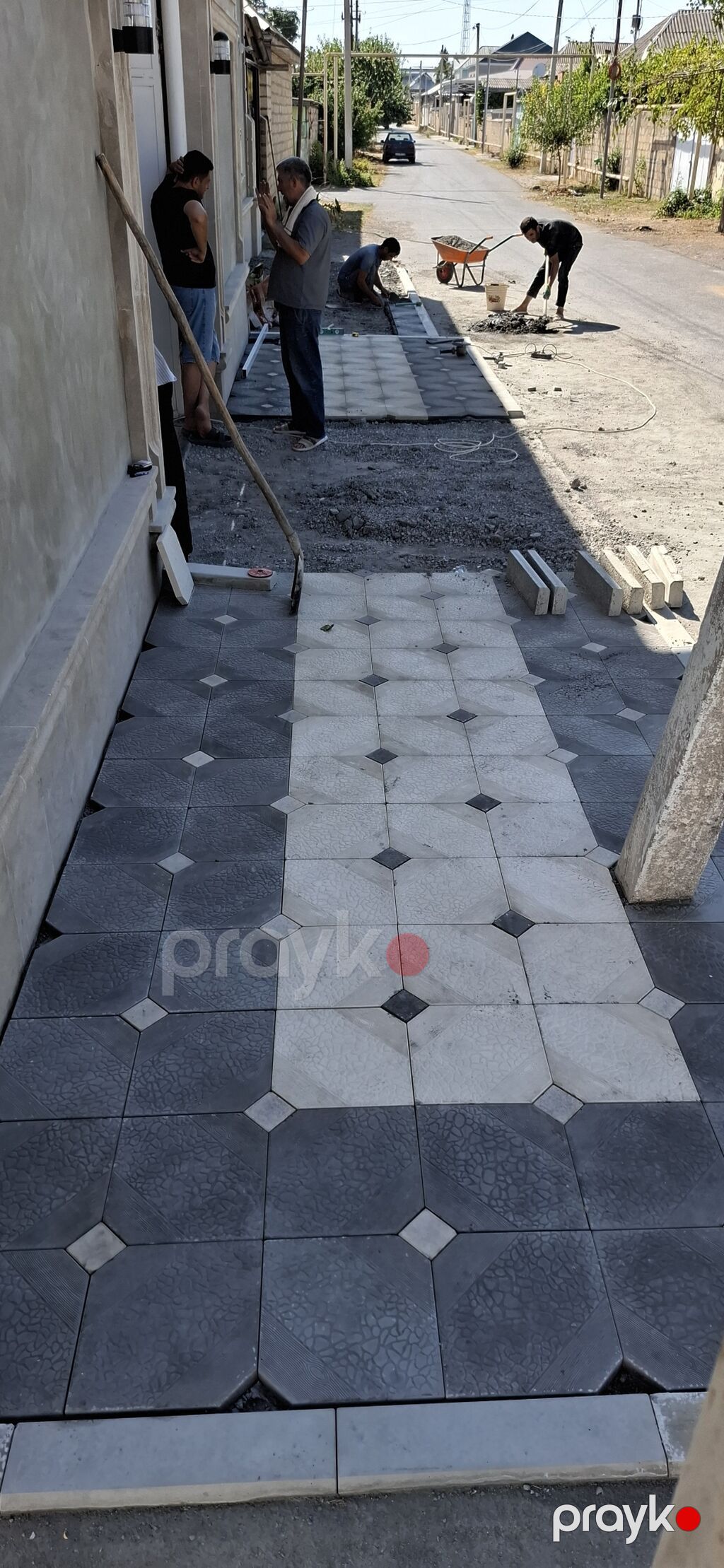 Dekorativ səki-döşəmə daşları - Təyinat: həyət, giriş, keçid yolları — Plitka və örtü materialları, Bakı (6)