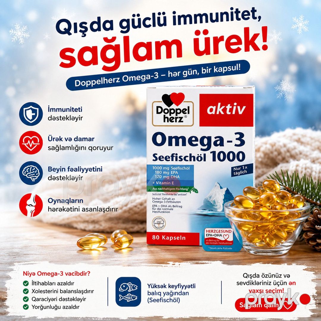 Omega3, Balıq yağı — Gözəllik və səhiyyə, Bakı (2)