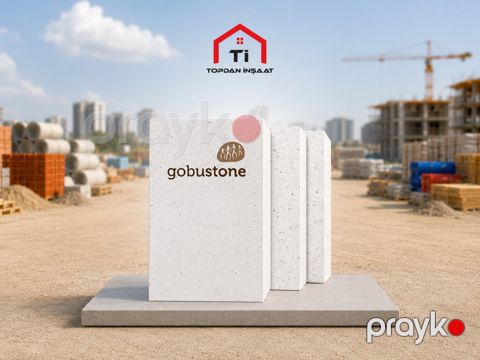 "Gobustone" məsaməli hörgü daşları — Bakı