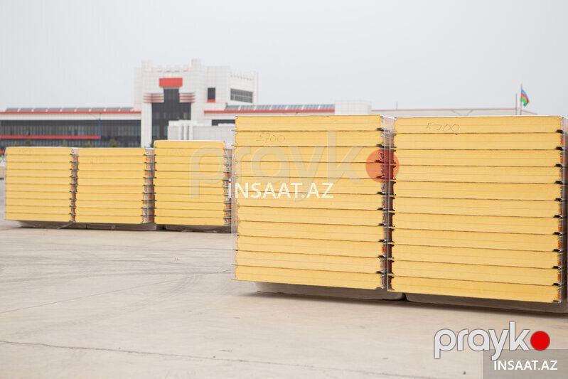 70 mm Pur sendviç panel – istilik izolyasiyalı divar paneli — Mallar, Bakı (2)