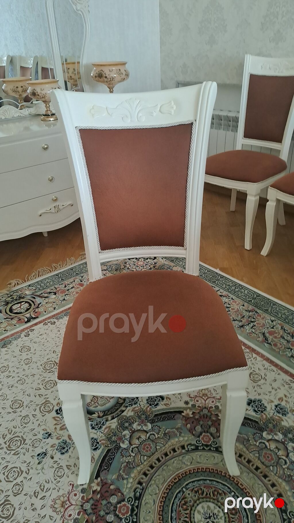 Yemək otağı üçün klassik üslubda stul dəsti. - Sayı: 10 ədəd - Rəng — Stullar, Bakı (3)