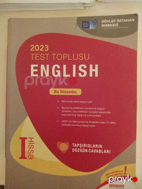 İngilis dili Testlər 11-ci sinif, DİM, 1-ci hissə, 2023 il — Bakı