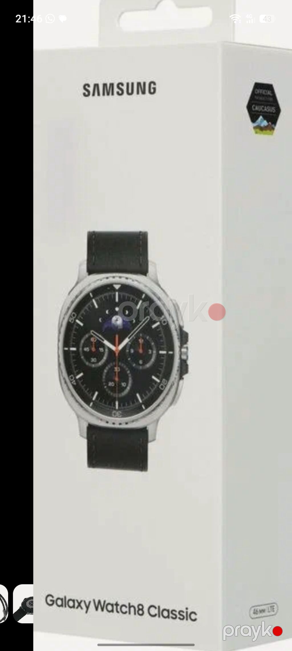 Samsung Galaxy Watch Classic – paslanmayan poladdan korpus, fırlanan — Ağıllı saatlar, Bakı (7)