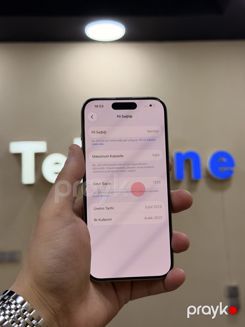 IPhone 15 Pro, 256 GB, Natural Titanium, Zəmanət, Kredit, Simsiz şarj — Apple iPhone, Bakı (4)
