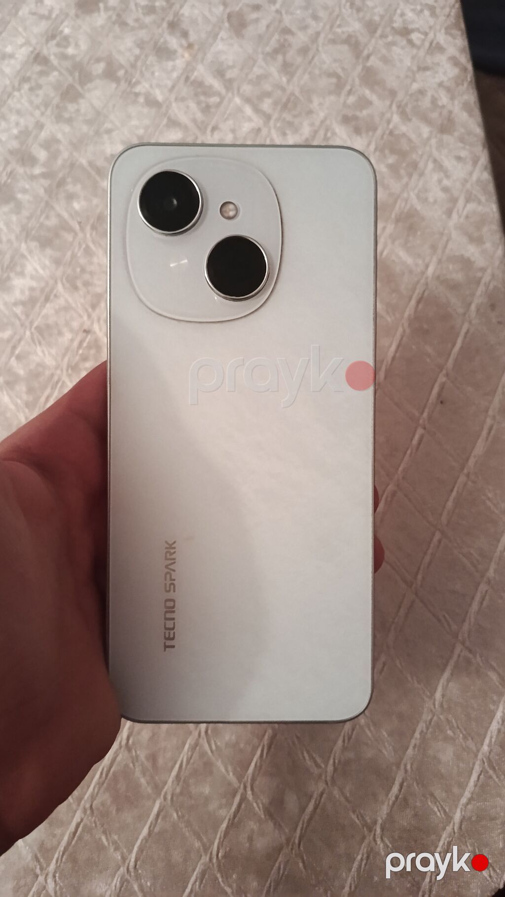 Tecno Spark, 128 GB, rəng - Ağ, Zəmanət, Barmaq izi, İki sim kartlı — Tecno, Pirəkəşkül