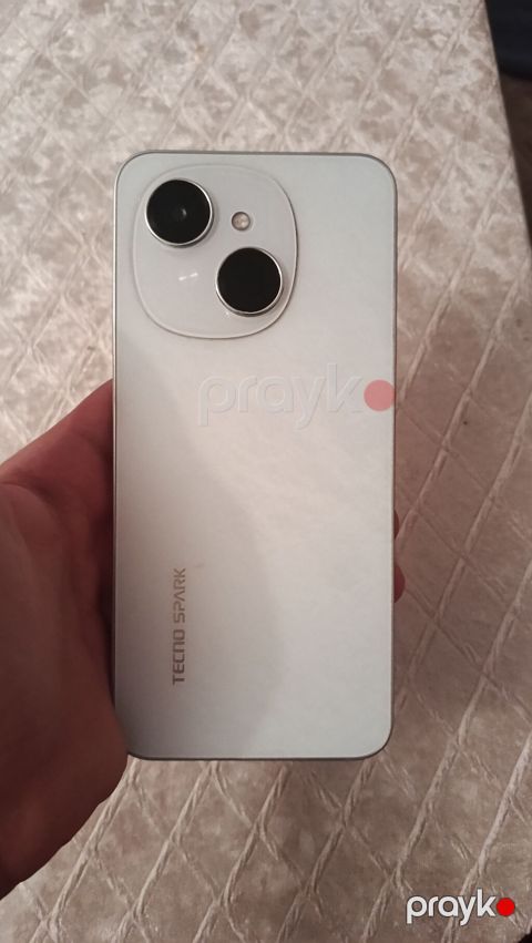 Tecno Spark, 128 GB, rəng - Ağ, Zəmanət, Barmaq izi, İki sim kartlı — Pirəkəşkül