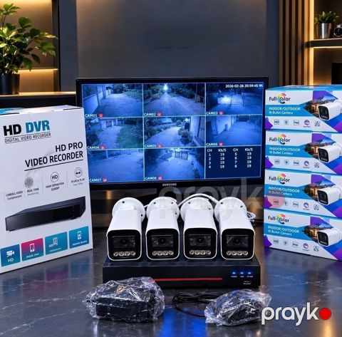 Monitor D 8 çıxışlıdir Təzədir Telefondan izləmə. 4 ədəd Təzə color — Bakı