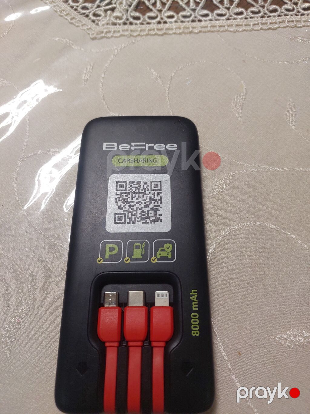 Məhsul: Daşına bilən enerji bankı – WePower / BeFree (8000 mAh) — Digər smartfonlar, Pirəkəşkül (2)