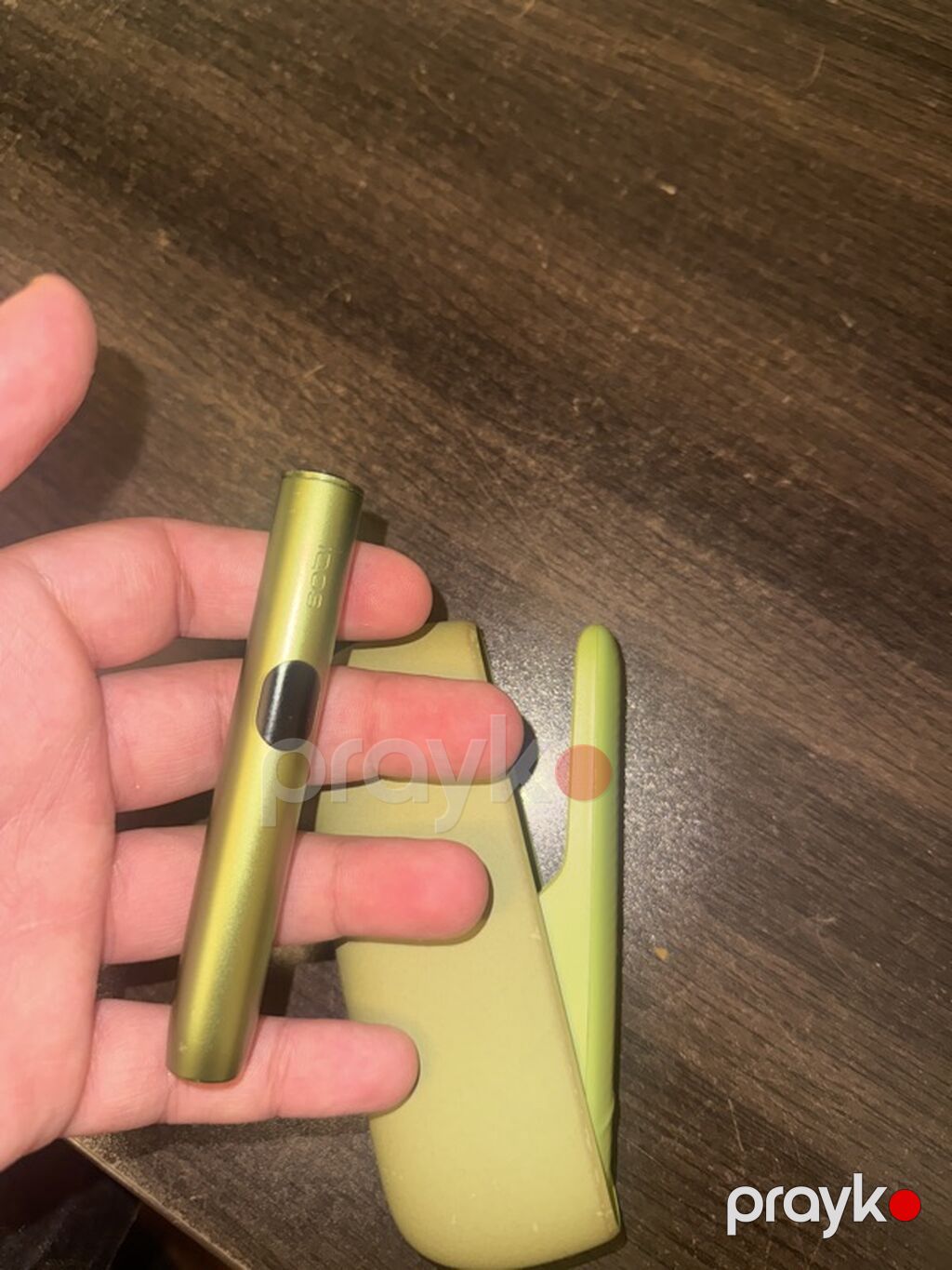 Iqos ilıq qızdırıcı cihaz – yaşıl rəng - Komplekt: portativ şarj edən — Elektronik siqaretlər, Şəki (2)