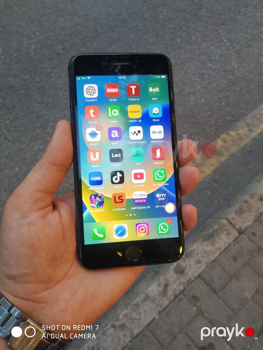 Apple iPhone 8 Plus Space Gray 64GB — Smartfonlar, Bakı (2)