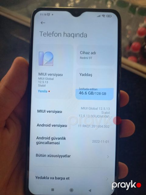 Xiaomi Redmi 9T Carbon Gray 128GB/6GB — Bakı