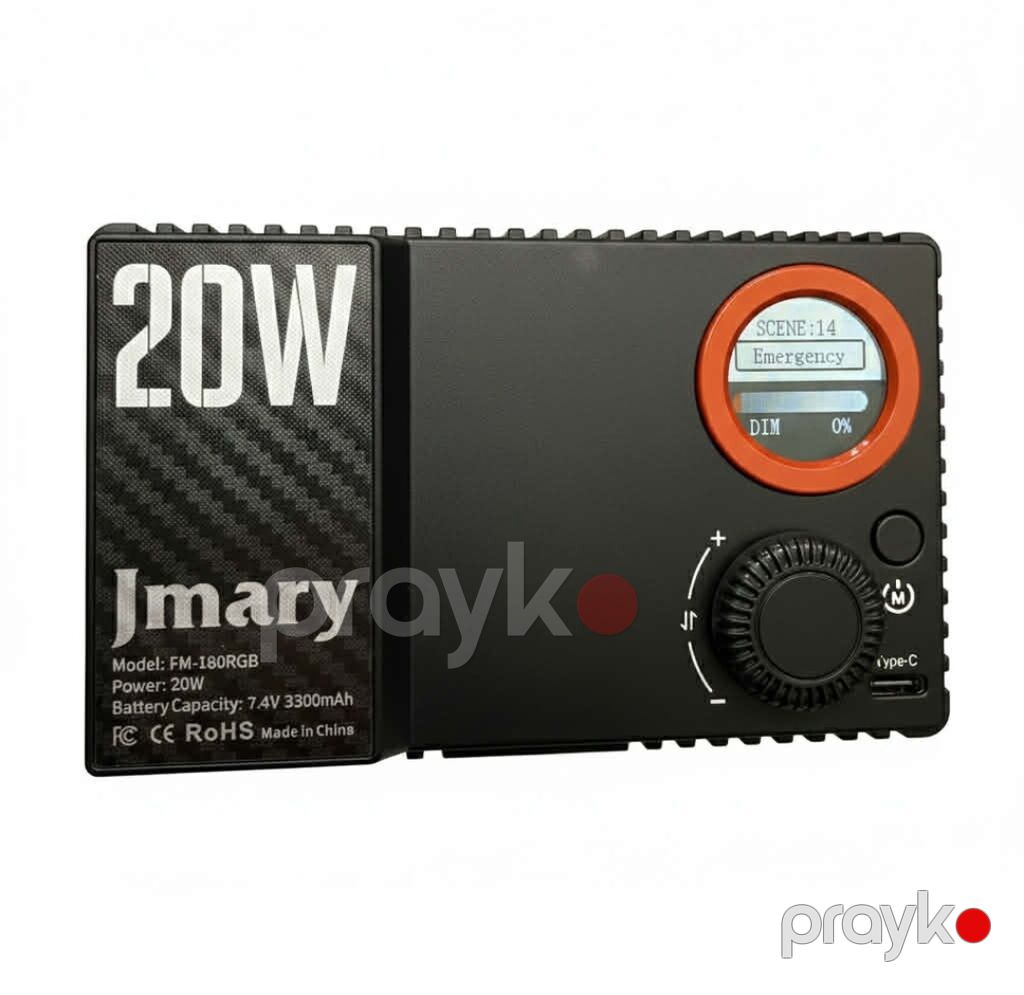 Jmary FM-180RGB – portativ RGB video işıq Xüsusiyyətlər: Jmary — İşıq avadanlığı və aksesuarlar, Qobu (5)