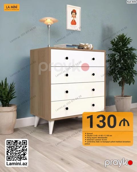 LA Mını komod - Model kodu: 3656 - Ölçülər: dərinlik 40 sm — Bakı
