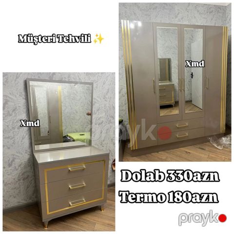 Yataq otağı mebel dəsti – dolab və termo (güzgülü makiyaj masası) — Mehdiabad
