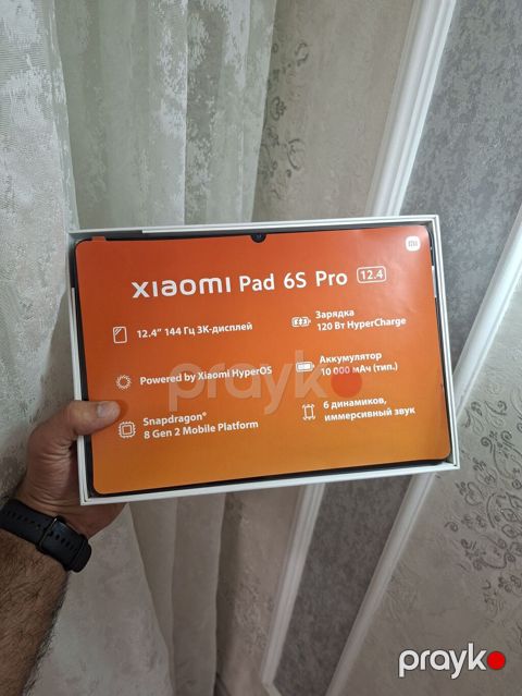 Yeni Xiaomi Pad 6S Pro, 12,4", 256 GB, Ünvandan götürmə, Pulsuz çatdırılma, Ödənişli çatdırılma