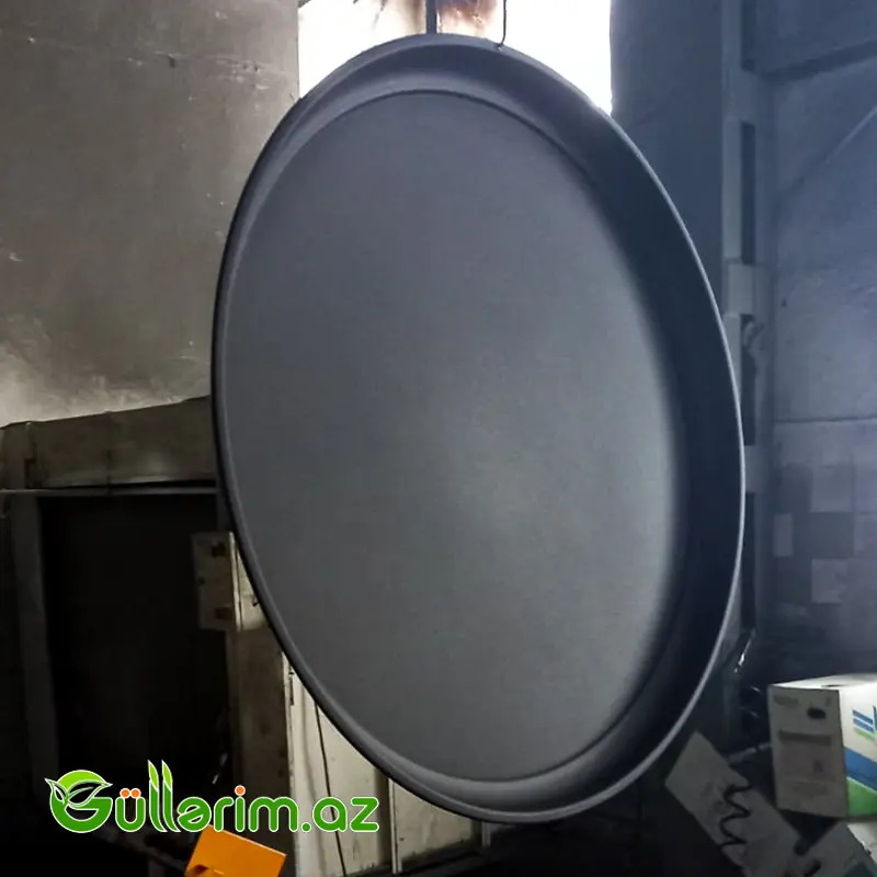 Dibçək altlığı (Metal Dibcek altlıq) — Bağ dekorasiyası, Bakı (2)