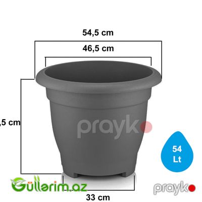 Plastik Dibçək 014 — Bağ dekorasiyası, Bakı (3)