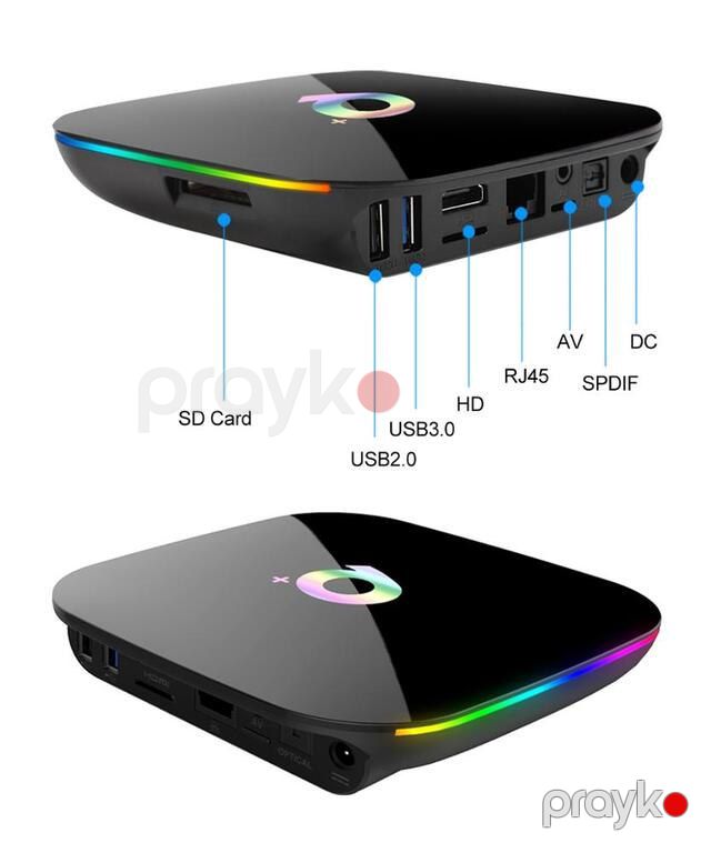 TV Box Q+ 4RAM 32GB Android 10 6K ultra HD — TV və Video, Bakı (2)