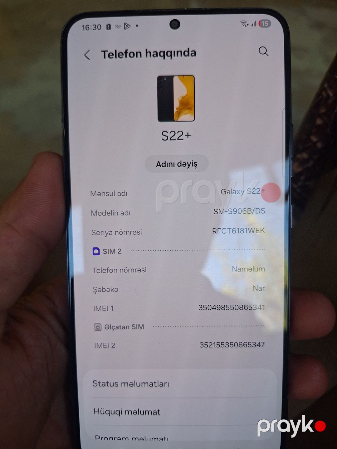 Samsung Galaxy S22+ 5G Phantom Black 256GB/8GB — Smartfonlar, Bakı (3)