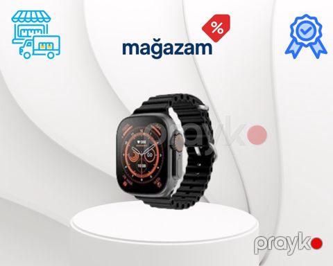 Smart saat "SP8 Ultra Max – Black" — Bakı