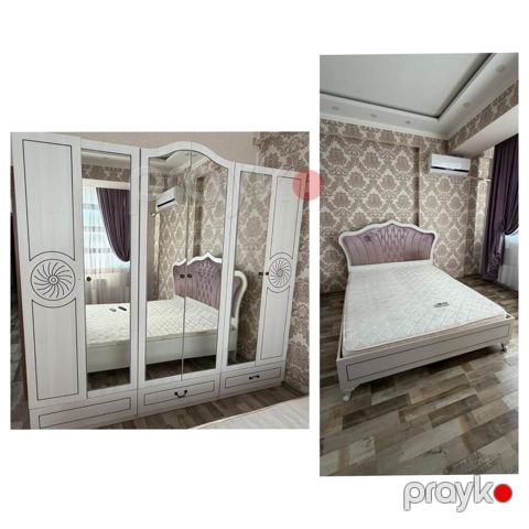 Taxt(matraslı,bazasız) və dolab-birlikdə satılır 320 azn.Dəstin — Bakı