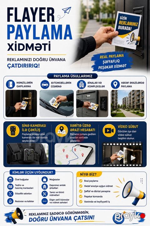 Flayer və buklet paylama xidməti — Bakı