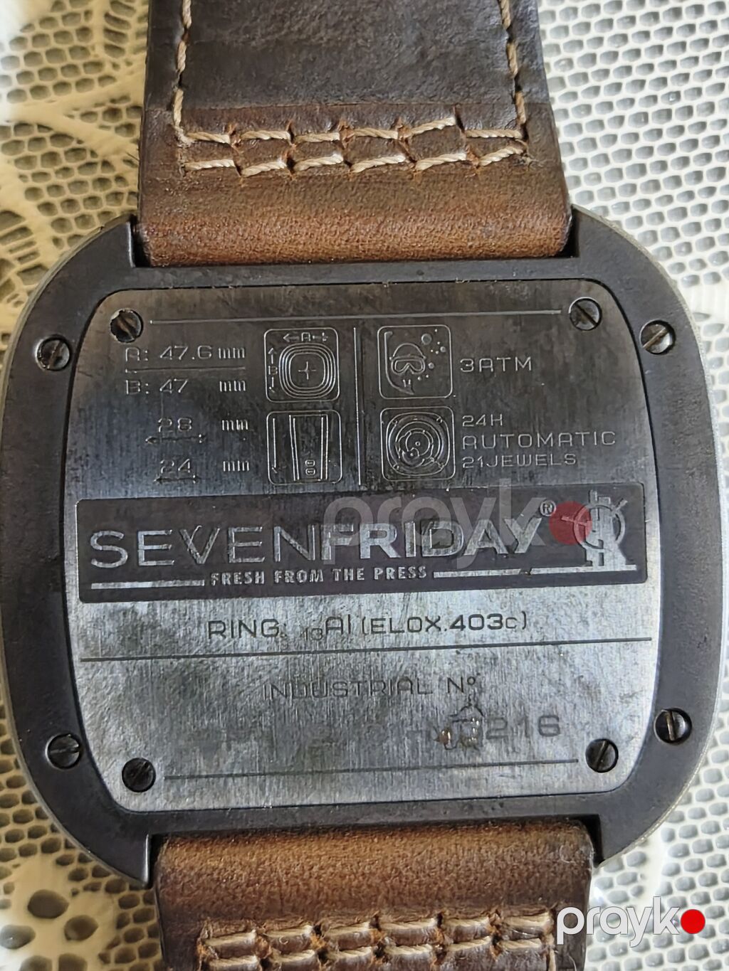 İşlənmiş, Qol saatı, Sevenfriday, rəng - Qara — Qol saatları, Sumqayıt (5)