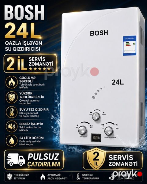 Su qızdırıcısı Bosh 24 lt — Bakı
