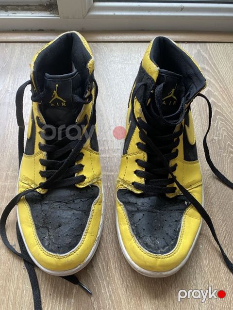 Orginal Nike Air Jordan yüksək boğaz üz dəriləri soyulub ayaqqabı özü — Bakı
